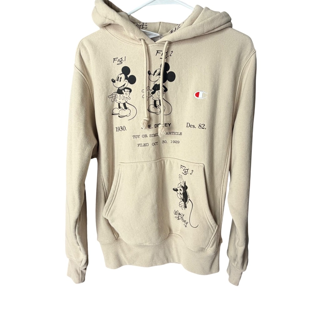 Champion Mickey Mouse Disney Sketch Reverse Weave Hoodie Size S